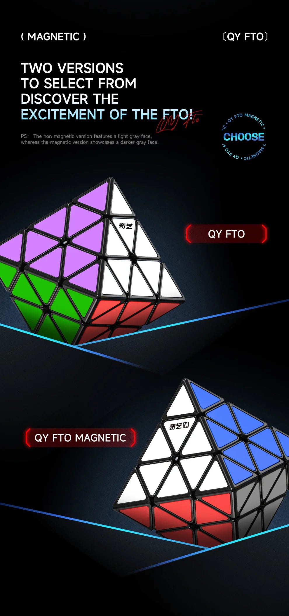 QiYi FTO (Non-Magnetic, Tiled)