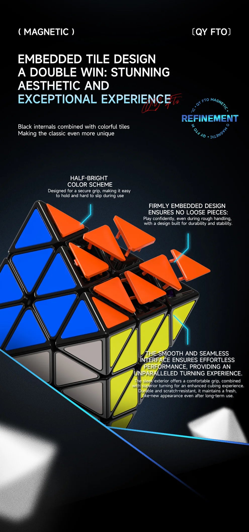 QiYi FTO (Non-Magnetic, Tiled)