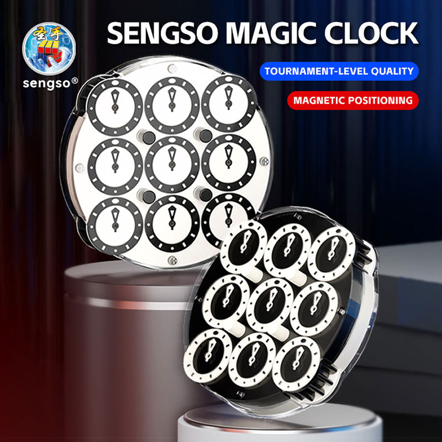 Sengso Magnetic Clock (Black and White)