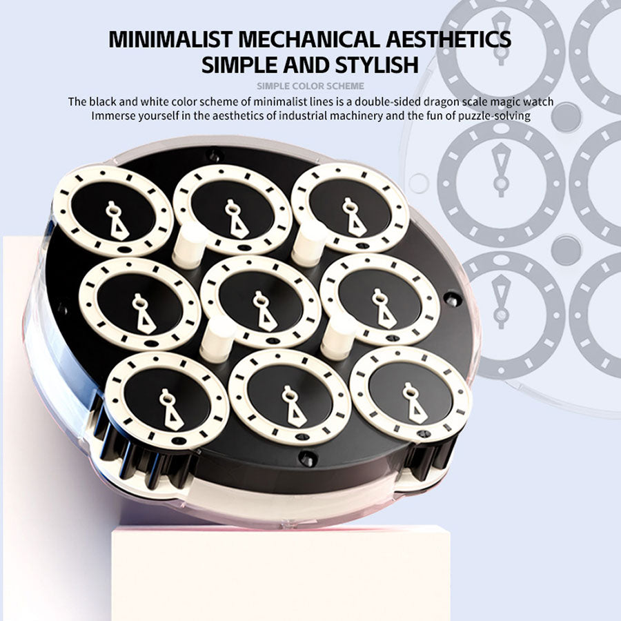 Sengso Magnetic Clock (Black and White)