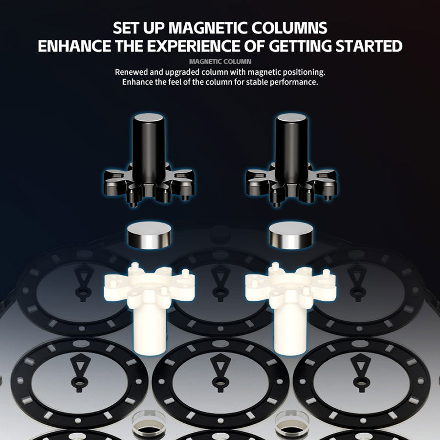 Sengso Magnetic Clock (Black and White)