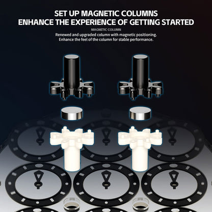 Sengso Magnetic Clock (Black and White)