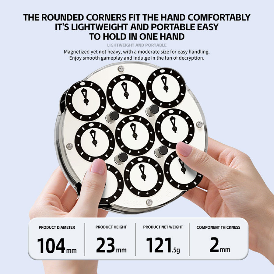 Sengso Magnetic Clock (Black and White)