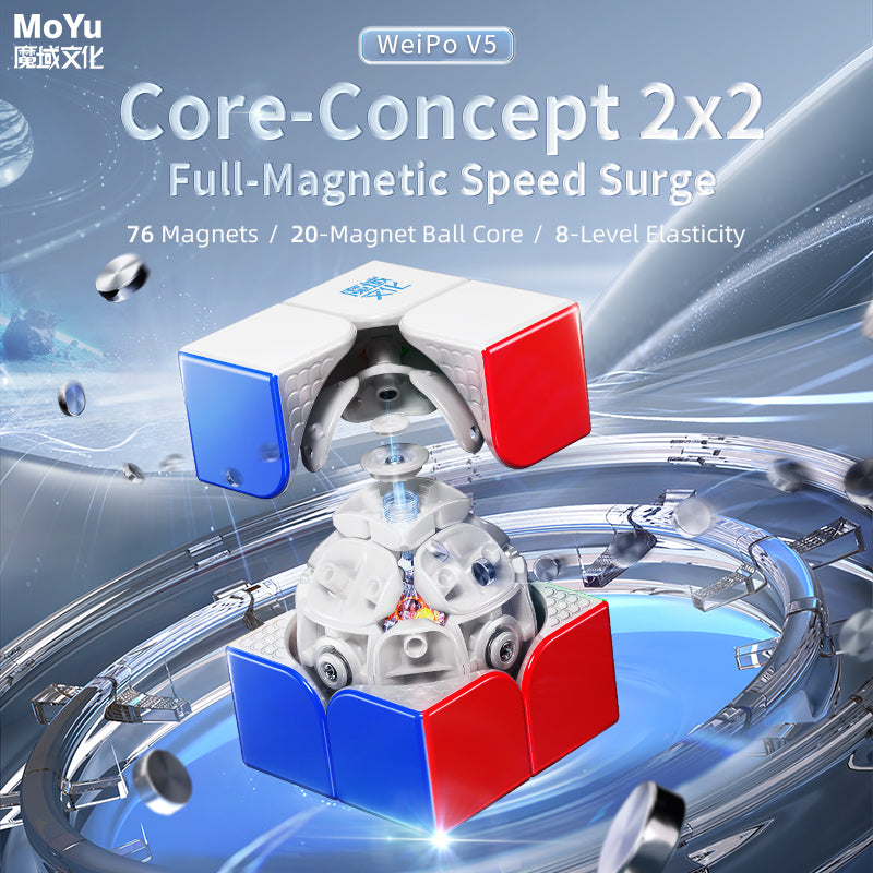 MoYu WeiPo V5 2x2 (20-Magnet Ball-Core, UV Coated)