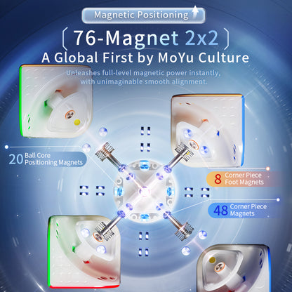 MoYu WeiPo V5 2x2 (20-Magnet Ball-Core, UV Coated)