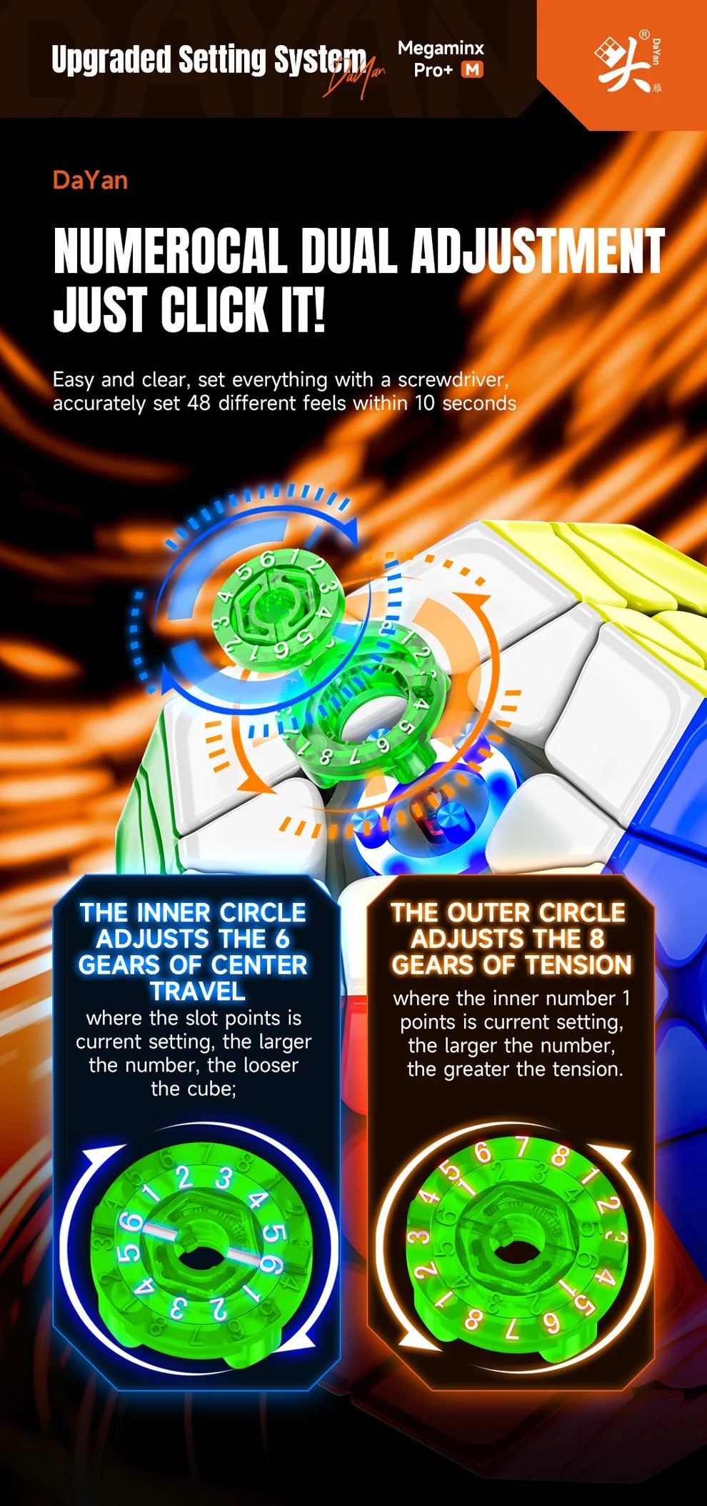 DaYan Megaminx Pro+ Magnetic (Ball-Core)
