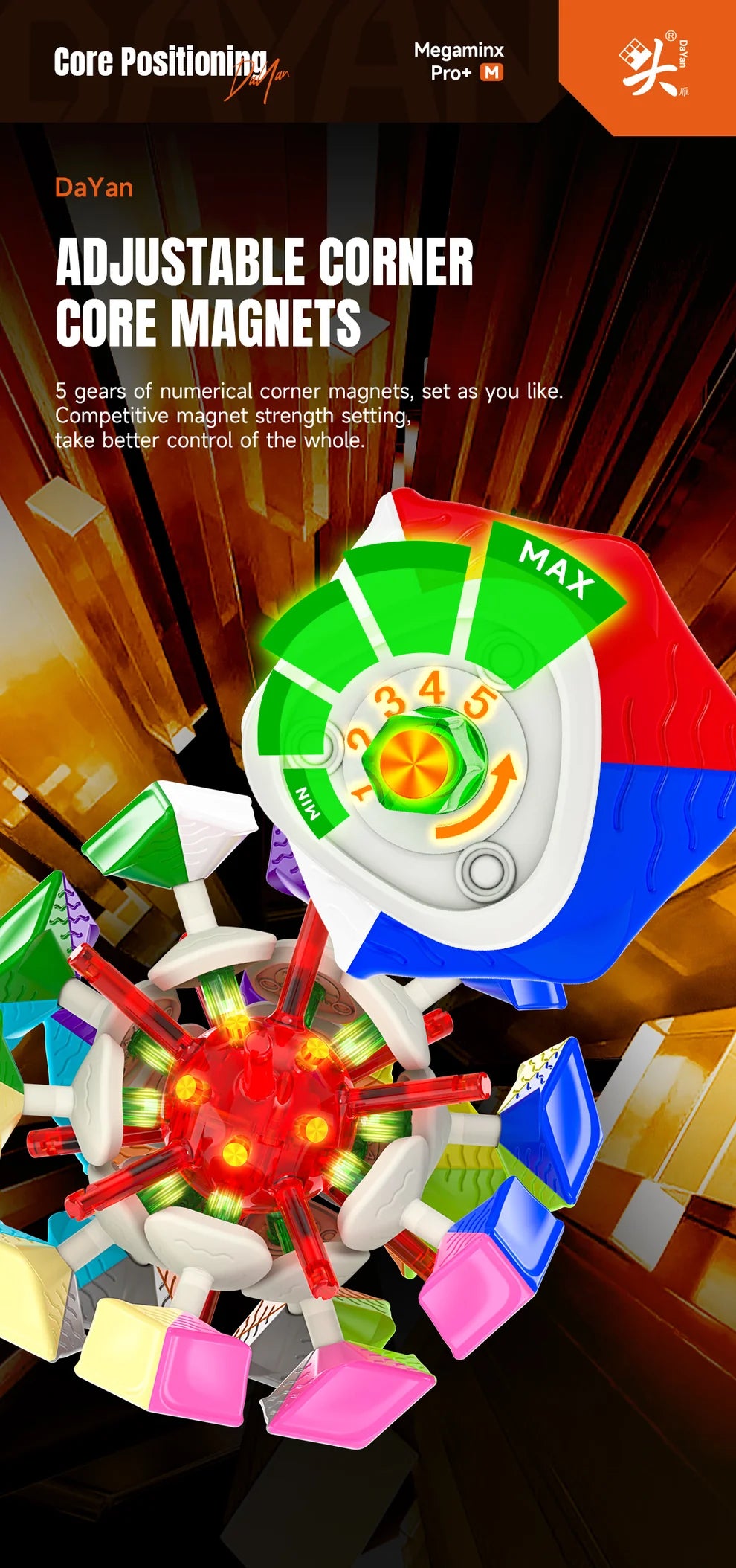 DaYan Megaminx Pro+ Magnetic (Ball-Core)