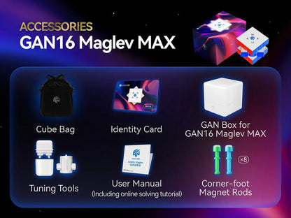 GAN 16 3x3 MAX (MagLev, Core-Magnetic, UV Coated)