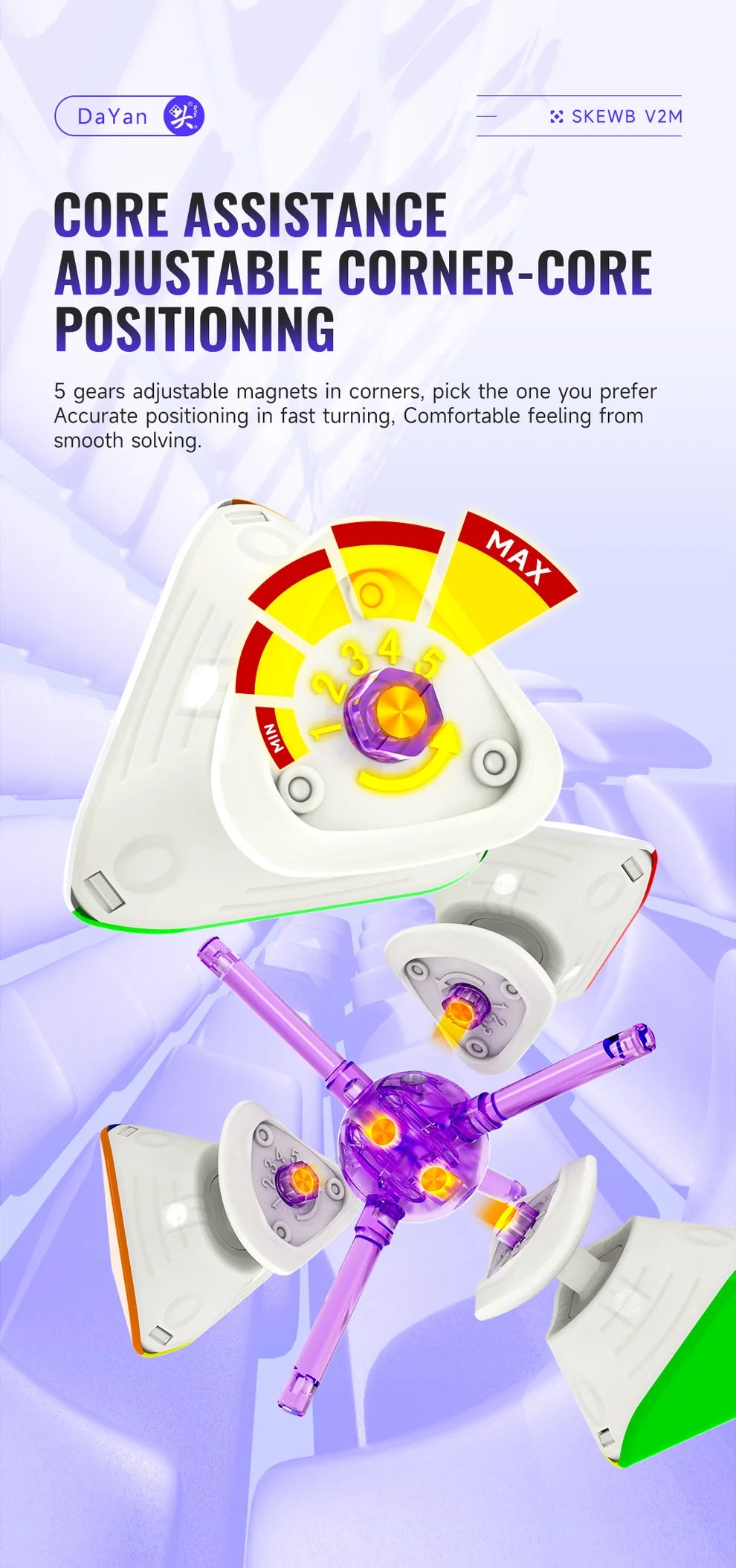 DaYan Skewb v2 M (Spring, Ball-Core)